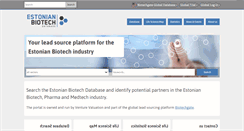 Desktop Screenshot of estonianbiotech.com