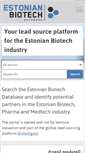 Mobile Screenshot of estonianbiotech.com